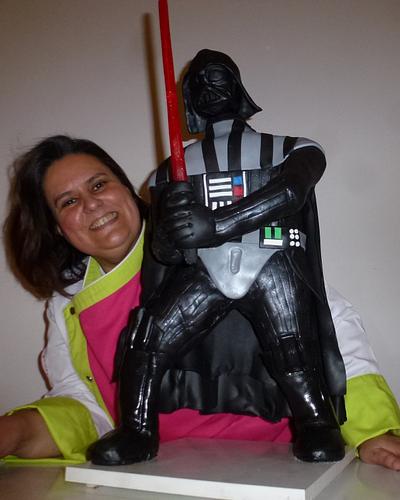 Standing up Darth Vader cake - Cake by Bety'Sugarland by Elisabete Caseiro 
