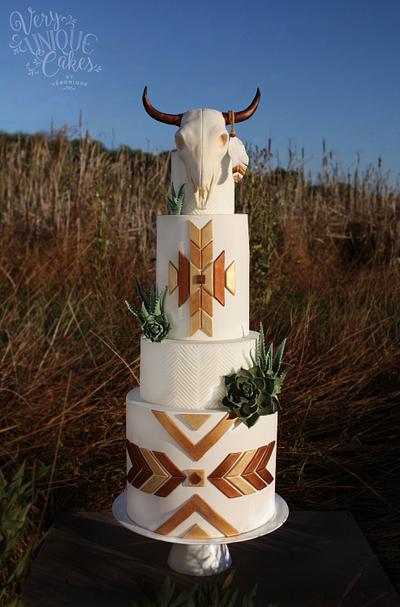 Southwestern Bohemian Chic - Cake by Very Unique Cakes by Veronique 