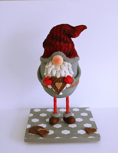 christmas gnome  - Cake by Cake Art Studio 