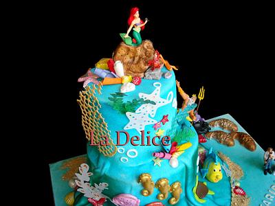 little mermaid,, under the sea   - Cake by la delice 