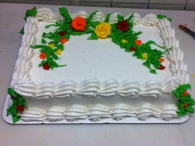 fall color flowers  - Cake by cakes by khandra