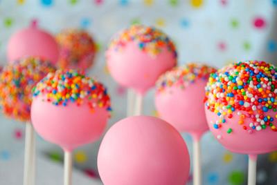 Pink 100s & 1000s Cake Pops - Cake by Amelia's Cakes