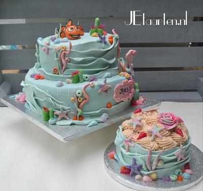Nemo cake and smash cake - Cake by Judith-JEtaarten