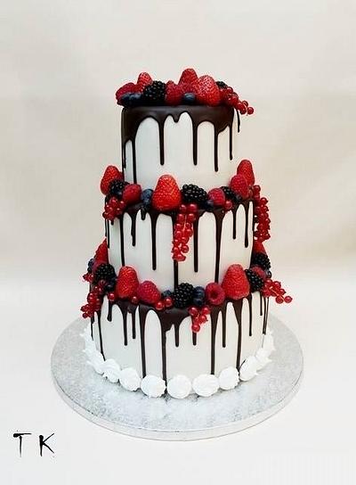 wedding with fruits - Cake by CakesByKlaudia