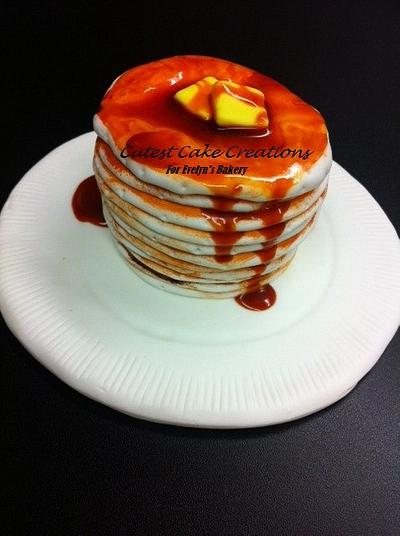 Pancakes (cupcake) - Cake by Evelyn Vargas