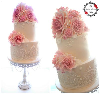Monica's Wedding - Cake by My Sweet Dream Cakes