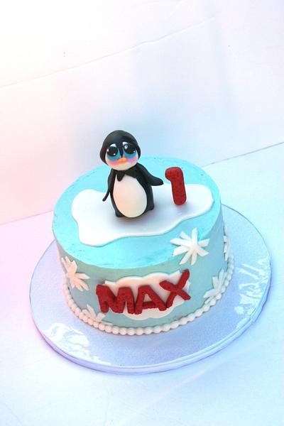 Penguin Smash cake  - Cake by Dolcetto Cakes