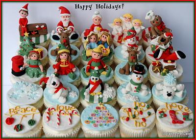 Very Christmassy Cupcakes - Cake by Jo Finlayson (Jo Takes the Cake)