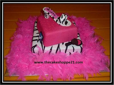 zebra print cake - Cake by THE CAKE SHOPPE