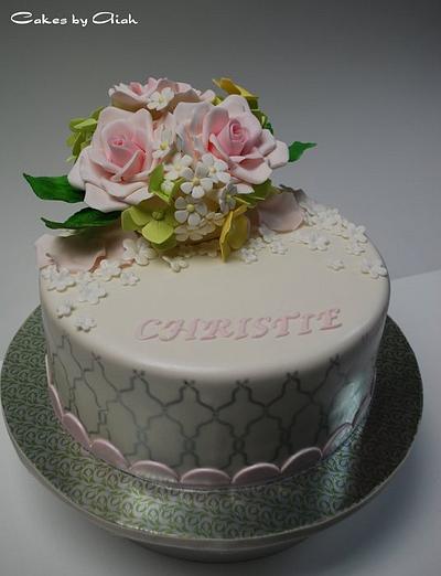 Spring flowers bouquet Cake - Cake by Aiah