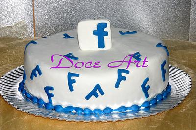 Facebook cake - Cake by Magda Martins - Doce Art