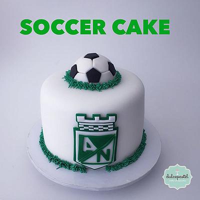Torta Atlético Nacional Medellín - Cake by Dulcepastel.com