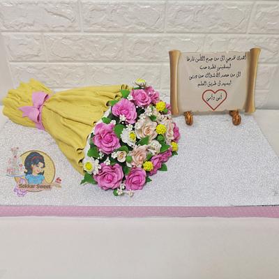 Flower bouquet cake - Cake by dina sokker