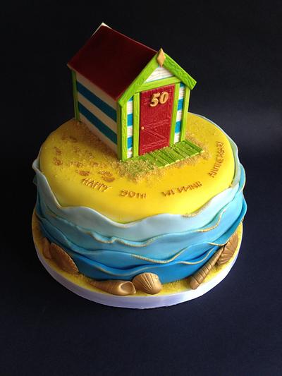 Beach hut cake - Cake by Cake Laine