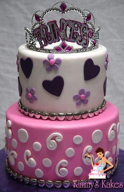 Princess of Hearts - Cake by Kimmy's Kakes