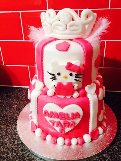 Hello Kitty and Princess Cake - Cake by Lace Cakes Swindon