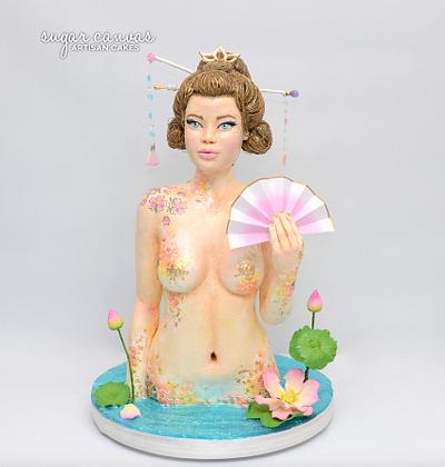 koi mermaid - Cake by Sugar Canvas