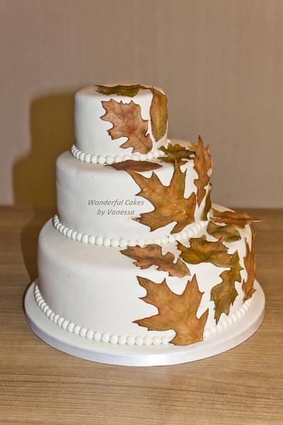 Autumn Wedding Cake - Cake by Vanessa