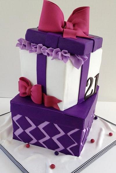 Gift Box cake - Cake by BAKED
