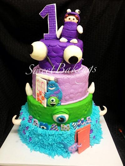 Monsters INC. theme  - Cake by Priscilla 