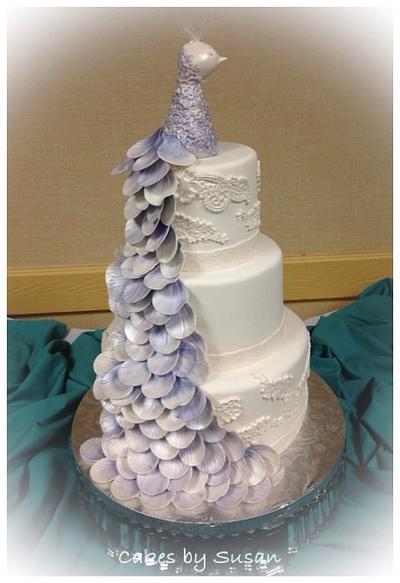 Peacock wedding cake - Cake by Skmaestas
