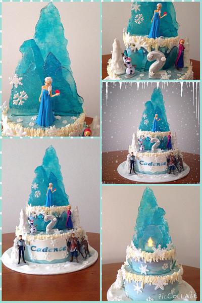 Frozen Ice Castle cake  - Cake by Jules Buxton 