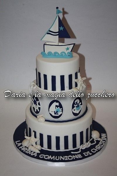 Cake tag: torta tema marino - CakesDecor