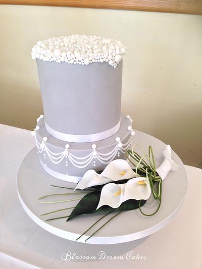 Silver Wedding - Cake by Blossom Dream Cakes - Angela Morris