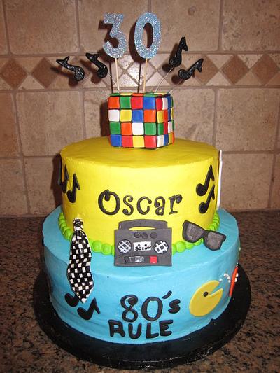 80's themed cake - Cake by vkylyn