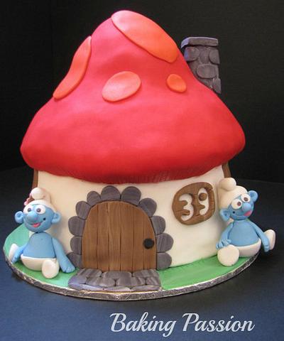Happy Smurfs - Cake by BakingPassion
