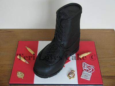 Military Boot Cake - Cake by MsGF