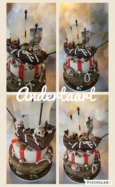 Pirates cake 2 - Cake by Anneke van Dam