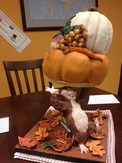 Fall Harvest Chipmunk - Cake by Stacey Fruchey