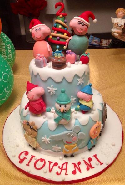 Peppa pig e Giovanni:) - Cake by Mariangela