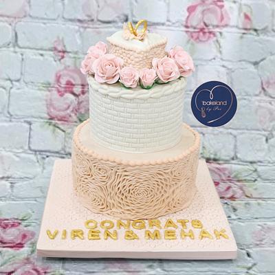 Engagement cake  - Cake by Priyanka Gupta