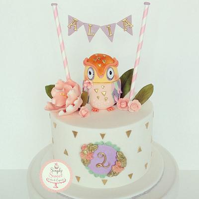 Mod Owl - Cake by SimplySweetCakes