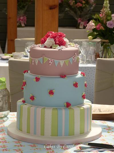 Country Wedding theme - Cake by Carol