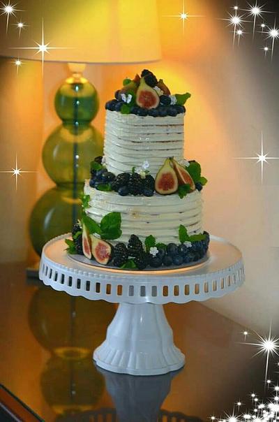 Cake Cream and figs - Cake by Mar  Roz