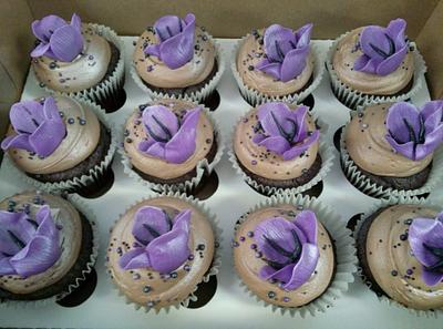 Purple Tulips - Cake by KarenCakes