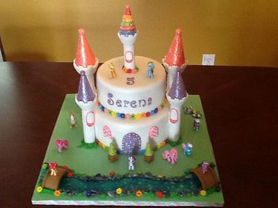 My little pony inspired Castle - Cake by Cakes by Maray