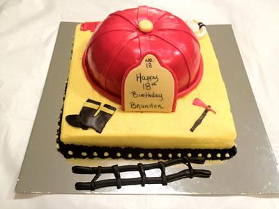 Fireman Hat - Cake by Dawn Henderson