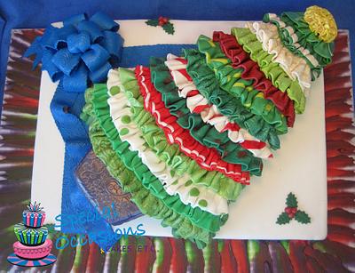 Christmas Ribbon Tree - Cake by Special Occasions - Cakes, Etc