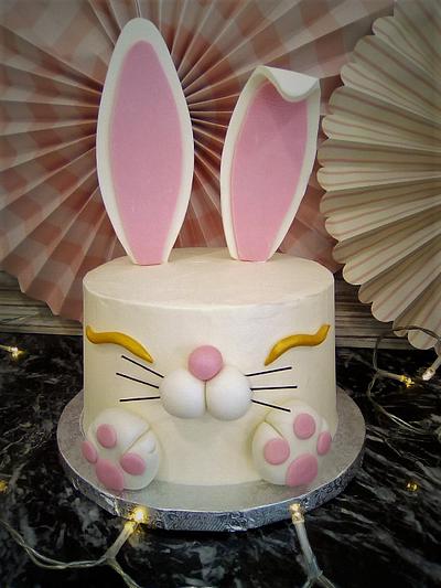 Bunny shape cake - Cake by Wedding Painting Cakes by Soraya Torrejon