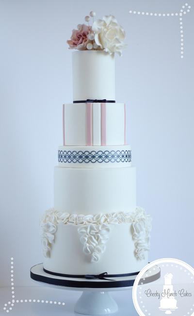 Elegant Wedding Cake - Cake by Cheeky Munch Cakes