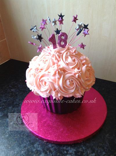 Giant 18th cupcake - Cake by Natalie Wells