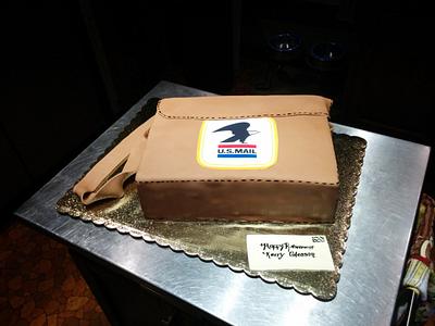 fondant mailbag cake - Cake by Kristibrooke
