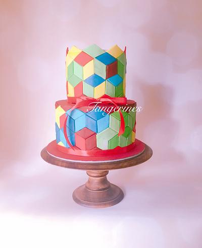 Children with autism are coloufu lile a rainbow - Cake by tangerine