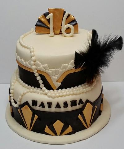 Sweet 16, Gatsby cake - Cake by Barbara