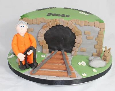 Railway worker cake - Cake by Helen Campbell