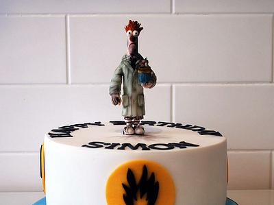 Beaker with exploded candle! - Cake by Danielle Lainton